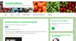 Desktop Screenshot of goodfoodmama.com