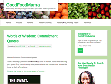 Tablet Screenshot of goodfoodmama.com